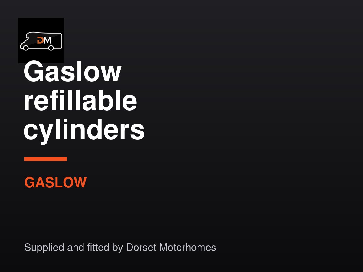 Gaslow refillable cylinders fitted by Dorset Motorhomes